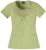 Baby Phat Women's Macrame` Scrubs Top